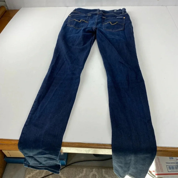 Seven 7 for all Mankind Womens Jeans Size 24 Mid Rise Roxanne Skinny Dark Wash - Picture 10 of 10